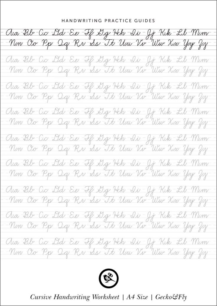 5 Printable Cursive Handwriting Worksheets For Beautiful Penmanship Cursive Handwriting