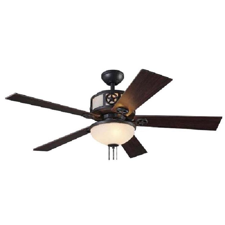 Harbor Breeze Thoroughbred 52 In Matte Black Led Indoor Ceiling Fan With Light 5 Blade Com Ceiling Fan With Light, Harbor Breeze 2 Blade Ceiling Fan