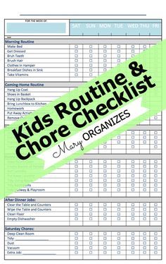 chore checklist