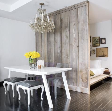 Reclaimed Wood Room Divider For Studio Apartment Chic Dinning Reclaimed Wood Room Divider For Studio Apartment Chic Dinning My House Like A Museum Pinterest Diy And Home