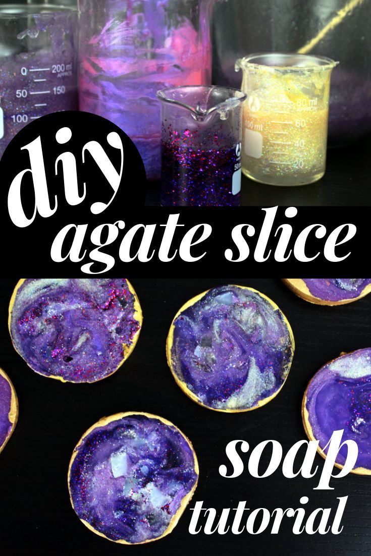 DIY Agate Slice Soaps That Anyone Can Make!