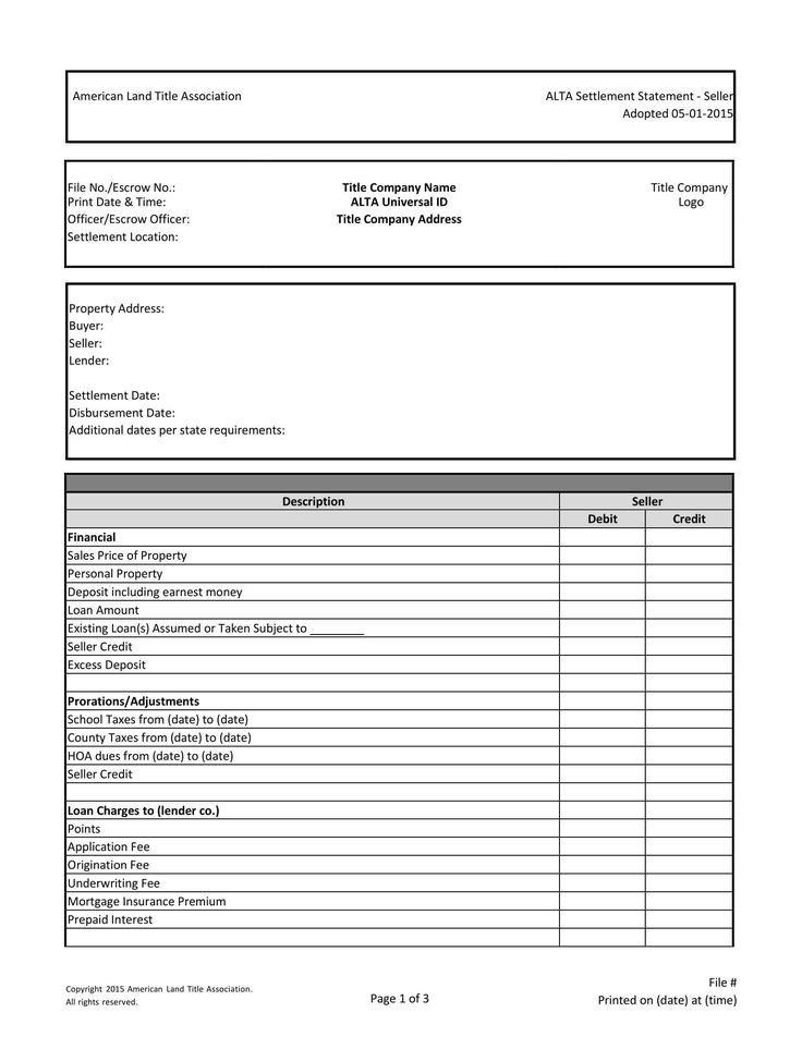 Understanding The Seller s Closing Statement Understanding The Seller s Closing Statement