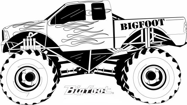 Brilliant Picture of Monster Trucks Coloring Pages entitlementtrap