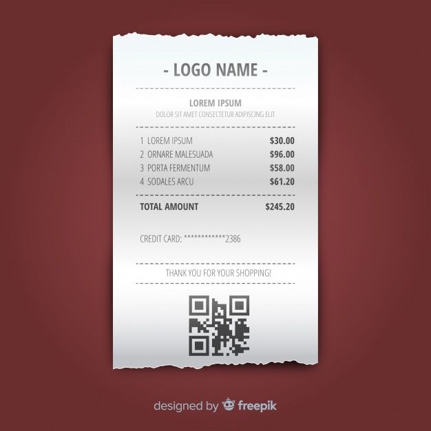 Download Receipt Template Collection With Realistic Design For Free Receipt Template Templates Vector Free