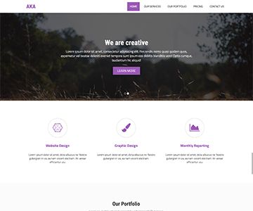 portfolio first page