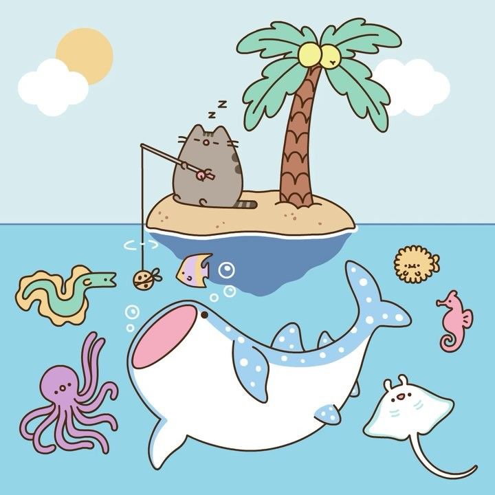 45.9k Likes, 353 Comments - Pusheen (Pusheen) on Instagram: “🐱🎣”