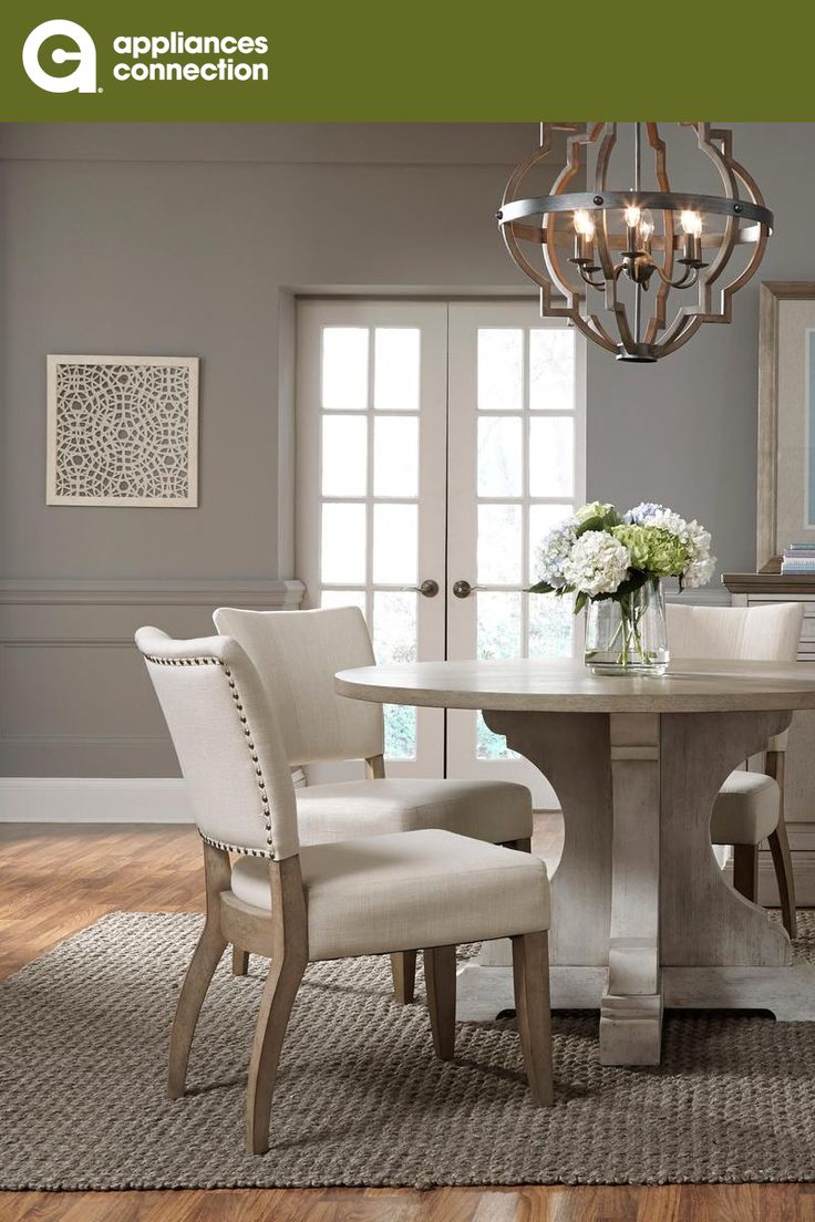 Standard Furniture Dining Table 19741 Grey Elegant Room Standard Furniture Dining Table 19741, 52 Round Dining Table Set