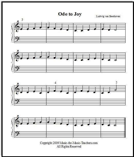 treble clef music sheet