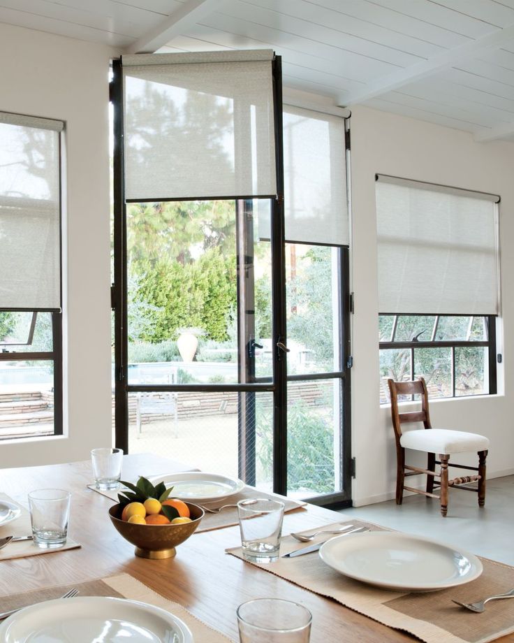 Solar Roller Shade - 14046 | Roller shades living room, Window roller