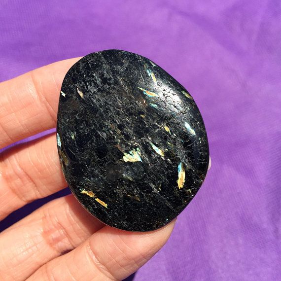 Authentic Greenland Nuummite Freeform 44.42 Carats Authentic Greenland Nuummite Freeform 44.42 Carats