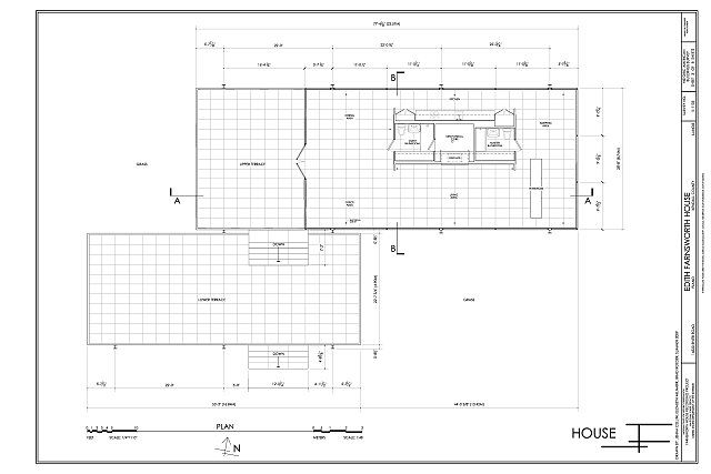 Plan - Edith Farnsworth House, 14520 River Road, Plano, Kendall ... Plan - Edith Farnsworth House, 14520 River Road, Plano, Kendall ...