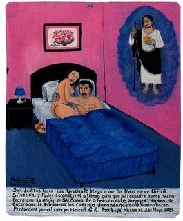 Thank you Saint Jude for not getting caught while cheating with my friend’s wife. | Mexican miracle paintings retablos, ex voto. | Pinterest | Art, Mexico and …