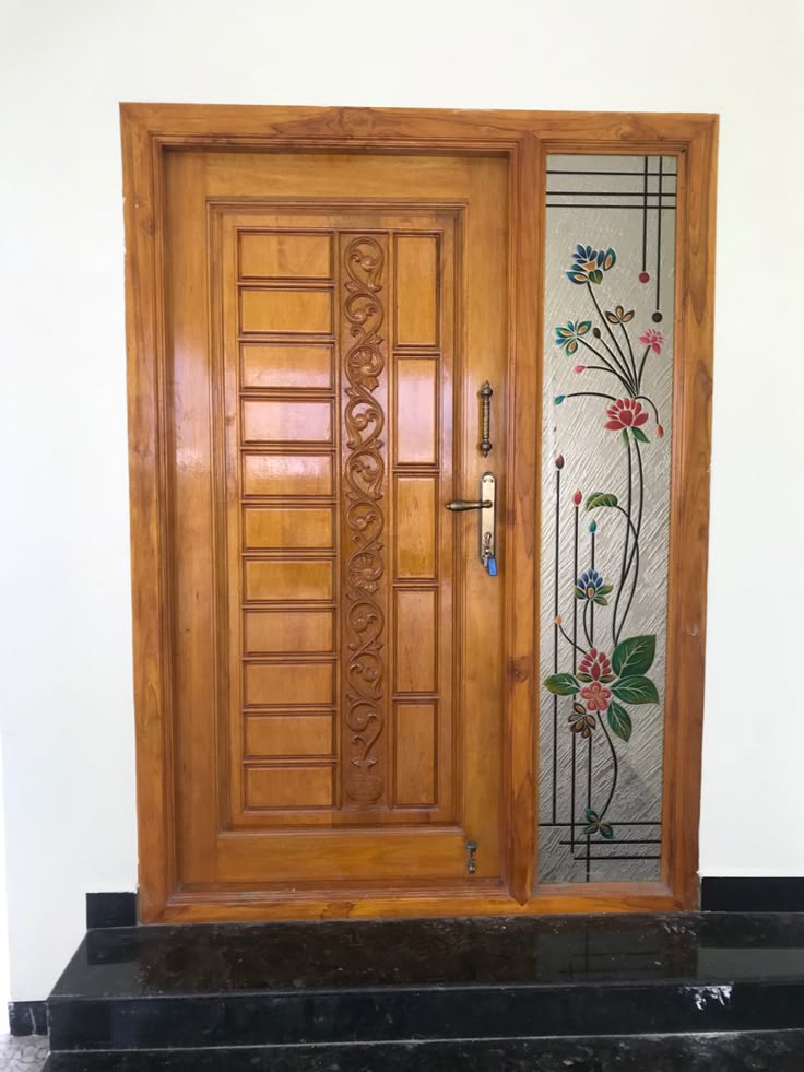Main Door Design | Front door design wood, Main door design, Single