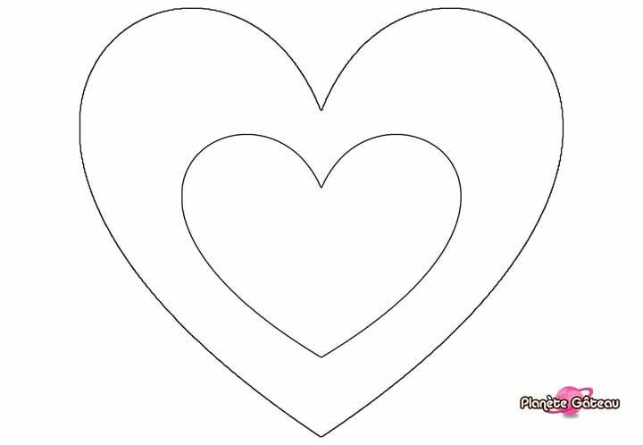 Heart Cake Modello Di Cuore Disegni Da Colorare Creativo Heart Cake Modello Di Cuore Disegni Da Colorare Creativo