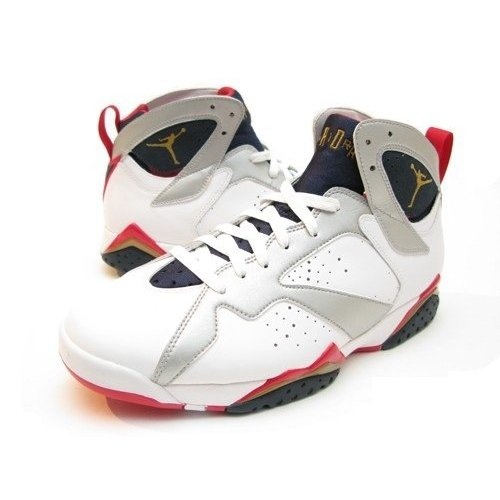 19 best Basketball shoes images on Pinterest | Basketball shoes ... Mens Nike Air Jordan 7 Retro Olympic Edition Basketball Shoes White / Midnight Navy / Varsity
