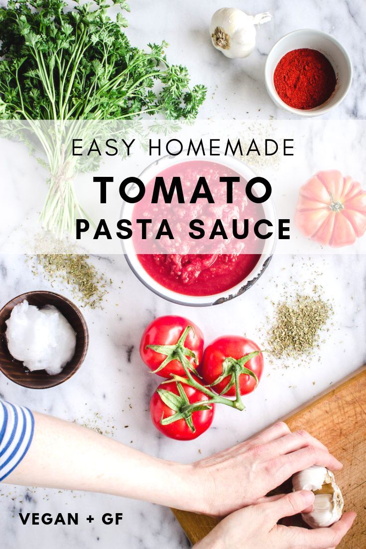 Easy Homemade Tomato Pasta Sauce Vegan Gluten Free Easy Homemade Tomato Pasta Sauce Vegan Gluten Free