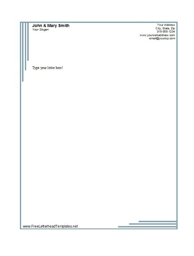 free personal letterhead