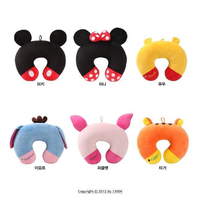 Disney Neck Pillow Cushion Mickey Mickey travel pillow | Etsy