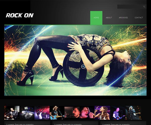 dj web template