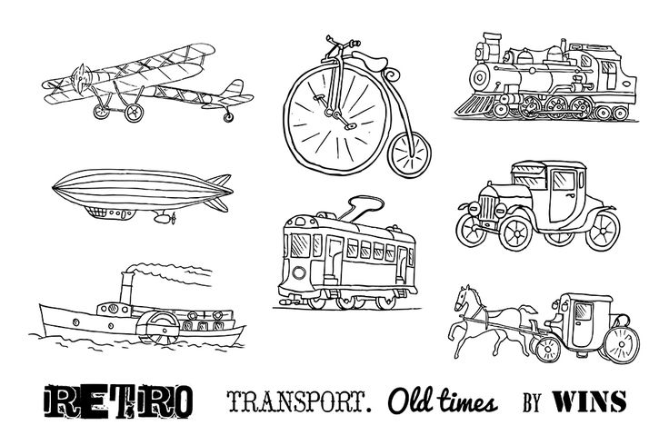 Old Transport Doodle Set Doodles Transportation Olds reclaimed-philly-cobblestones-reclaimed-philadelphia-cobblestone-driveway