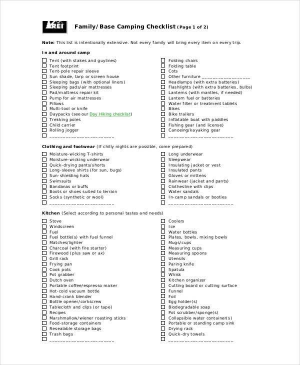 2066 best Camping Checklist images on Pinterest Camp gear - sample camping checklist 2066 best Camping Checklist images on Pinterest Camp gear - sample camping checklist