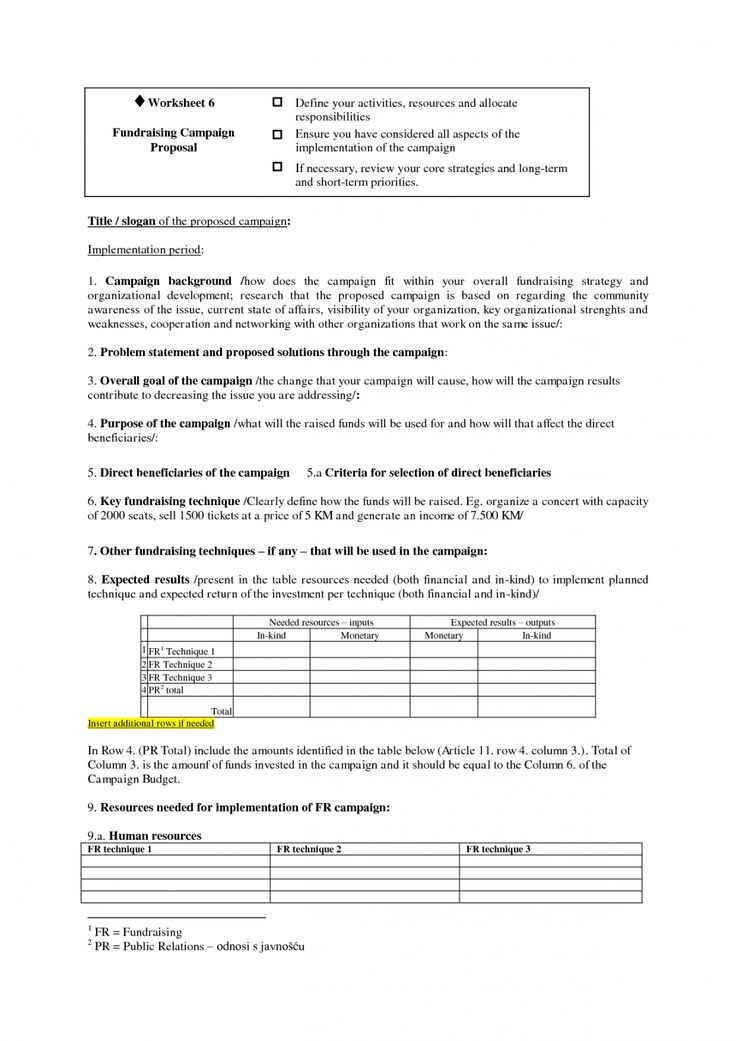 Fundraising Consultant Proposal Template Fundraising Consultant Proposal Template