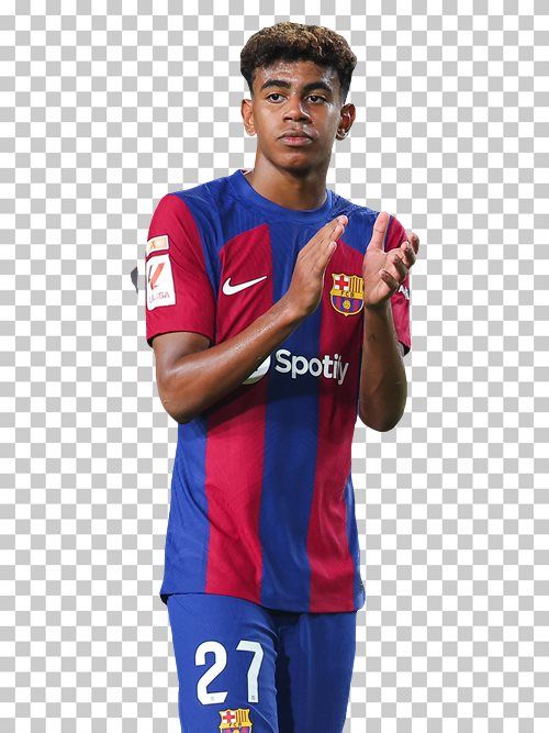 Download Lamine Yamal transparent png render free. FC Barcelona png