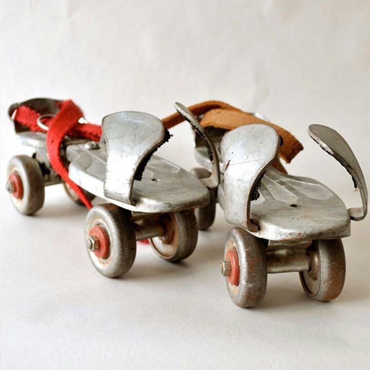 old roller skate shoes