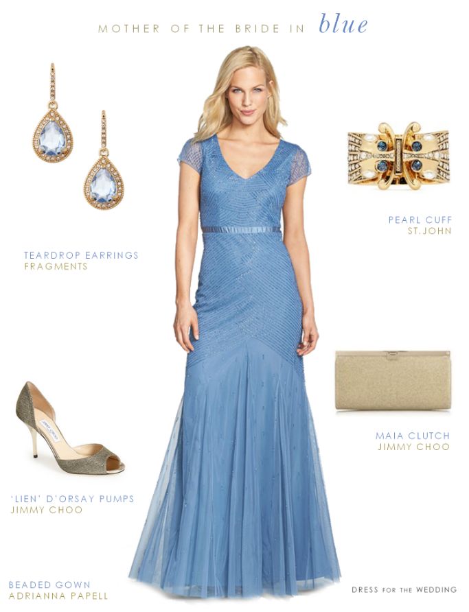 108 Best Blue Mother Of The Bride Dresses Images On Pinterest Blue Beaded Gown For The Mother Of Bride
