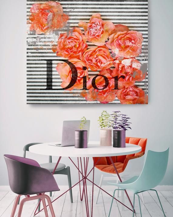 Dior Canvas Large Fashion Home Decor High Dior Canvas Large Fashion Home Decor High Red White Black Art Brand Stay In Touch Print