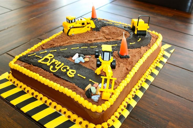 Construction Birthday Cakes 10 Number 3 Construction Sheet Cakes Photo Construction Birthday