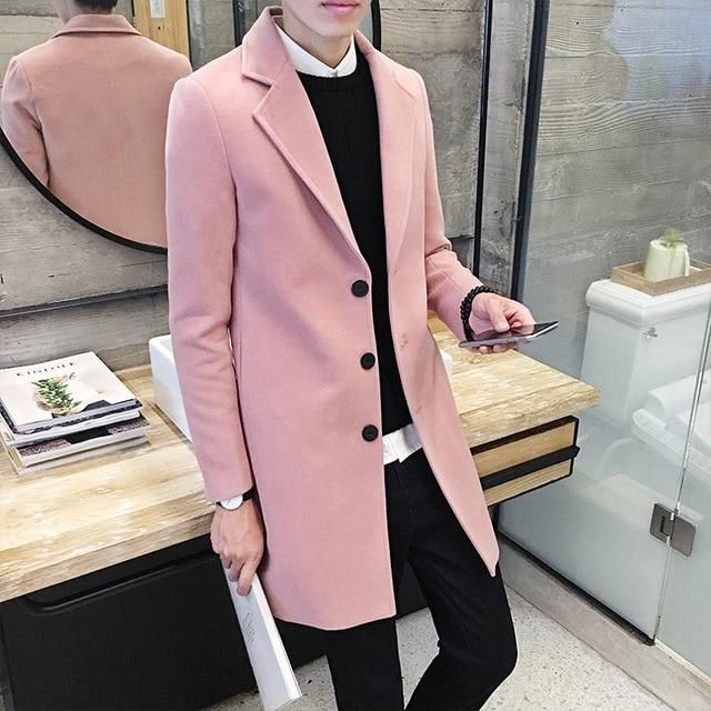 Green, S Mens Wool Heavy Coat,Mens Long Sleeve Winter Warm Casual Hooded Anorak Coat Outwear Pullover Leisure Jacket,Pure Color Plus Size Keep Warm and Windproof