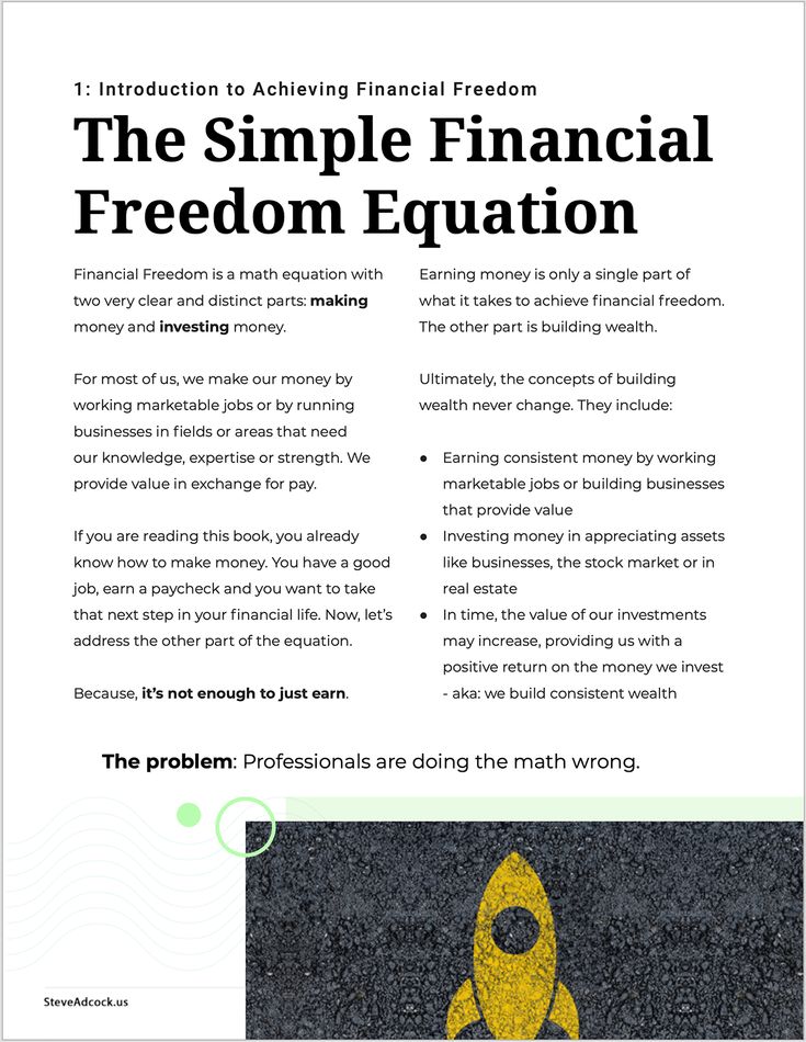 Big Money: A Professional's Guide to Financial Freedom | Financial freedom, Financial, Selling a business