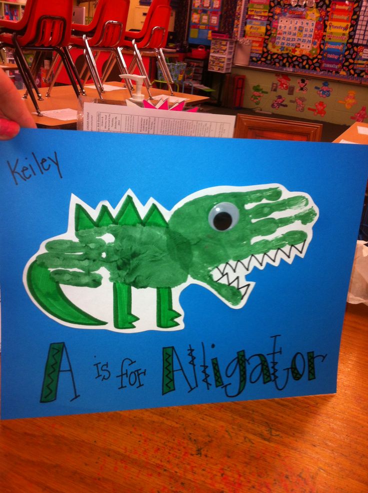 and craft a is for alligator handprint keileys kindergarten year and craft a is for alligator handprint keileys kindergarten year
