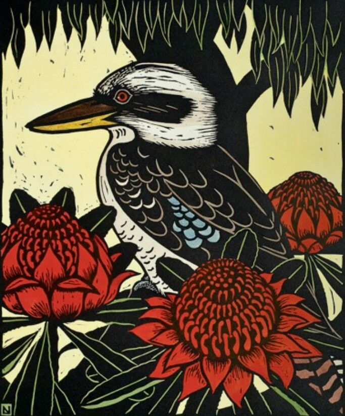 margaret preston birds - Google Search | Art, Bird art, Linocut art