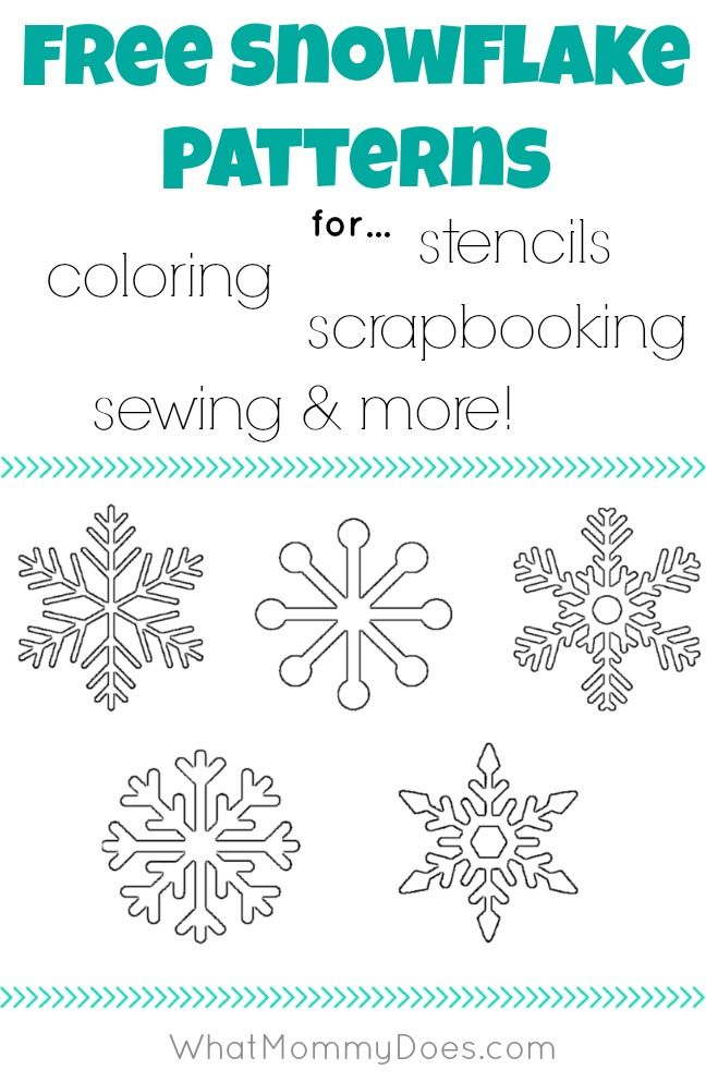 snowflake stencil template