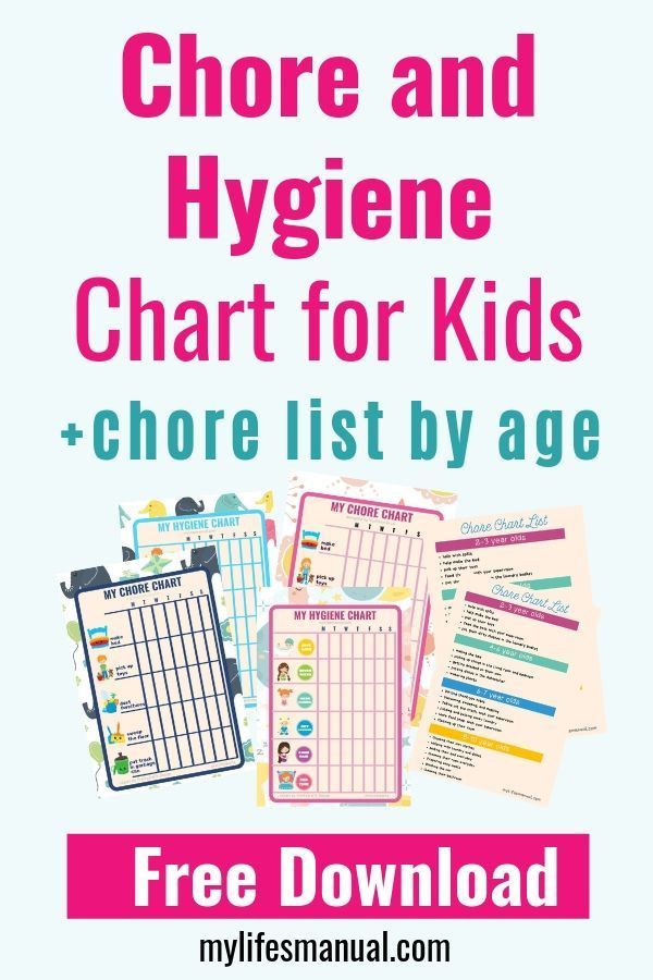 Free Chore Charts for Kids. Plus Hygiene Chart Printables Charts for Free Chore Charts for Kids. Plus Hygiene Chart Printables Charts for