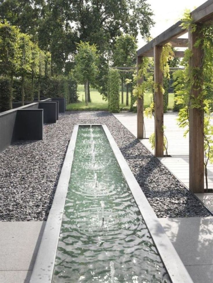 linear fountains - Google Search | Water features in the garden, Modern