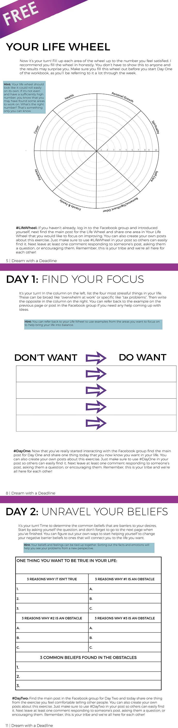 Worksheets Free Goal Setting Worksheet best 25 goal setting worksheet ideas on pinterest goals free personal development workbook 26 pages 5 day challenge 2 bonus exercises