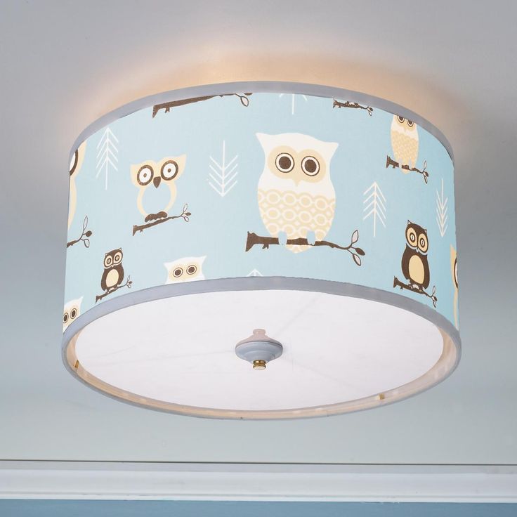Owls Drum Shade Ceiling Light Shades Lights Nursery Fixture Owls Drum Shade Ceiling Light