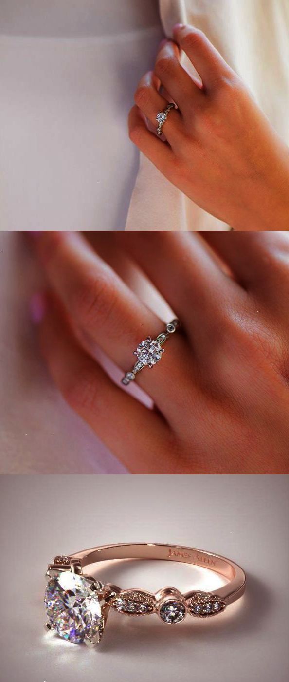 Awesome Unique Rose Gold Wedding Anniversary Engagement Rings