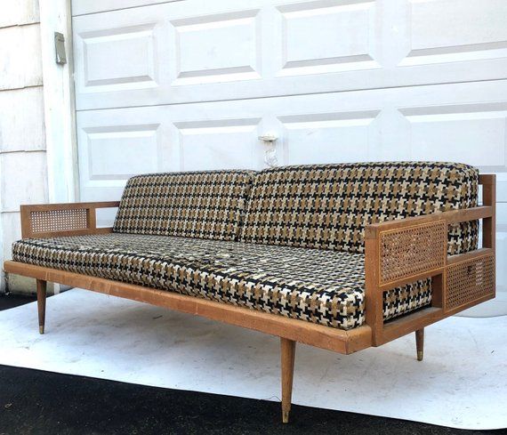 Smoldering Danish Midcentury Modern Solid Rosewood Platform Sofa Daybed Denmark 1950s Furniture Design Modern