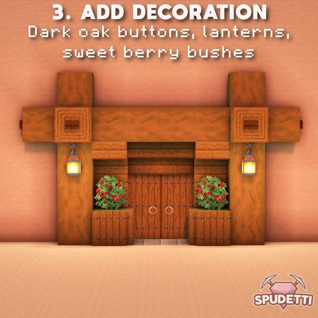 Doorway Design Tutorials Made Today Minecraftbuilds Minecraft House Designs Minecraft