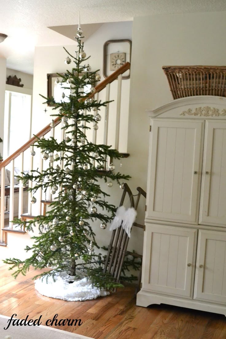 faded charm holiday home tour 2012 a linky party charle brown christmas tree