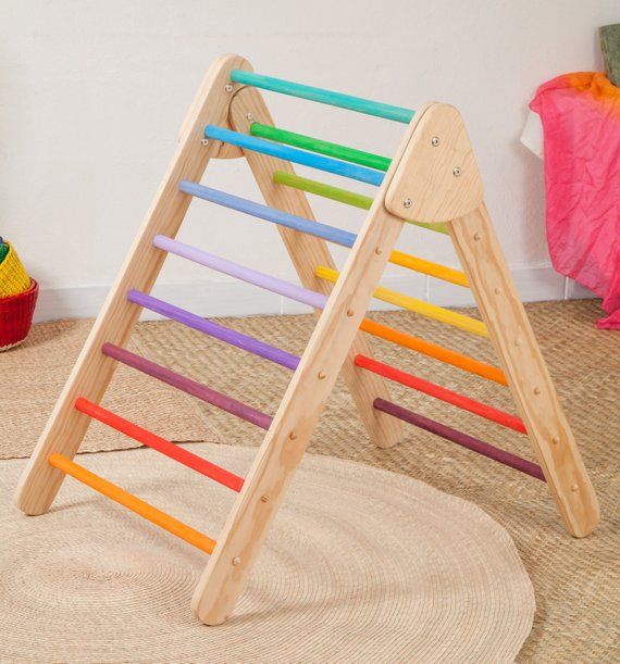 How To Make A Foldable Pikler Triangle Climbing Frame Kids Wood Diy Toddler Pikler Triangle