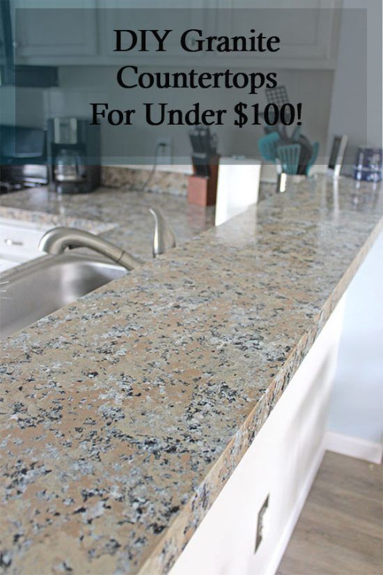 Diy Granite Countertops Yes Really The Honeycomb Home Blog How To Diy Your Own Granite Countertops Budget Kitchen Decorating