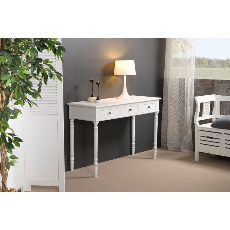 Console blanche romantique bois ELLA Salle à manger romantique, Console blanc, Petit meuble Console blanche romantique bois ELLA Salle à manger romantique, Console blanc, Petit meuble