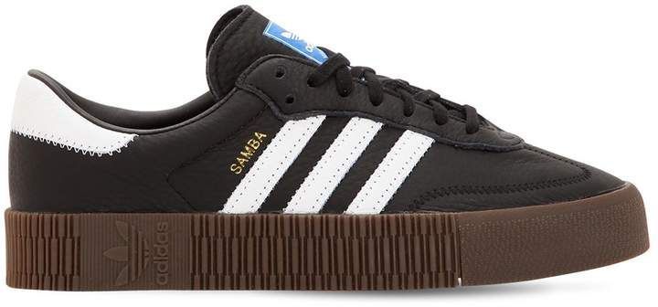 adidas Samba Rose Bold Platform Sneakers | Black leather sneakers, Leather sneakers, Girls sneakers
