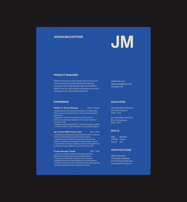 Clean Minimalist Resume Template - 661f6a31bc8c2f6578fd062587bd82bf