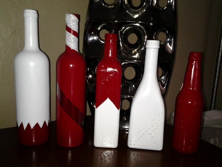 223 Best Crafts Wine Bottles Images On Pinterest Decorated I Saw This Idea From Pinterest And Had To Try It Wine Bottles Olive Decorated